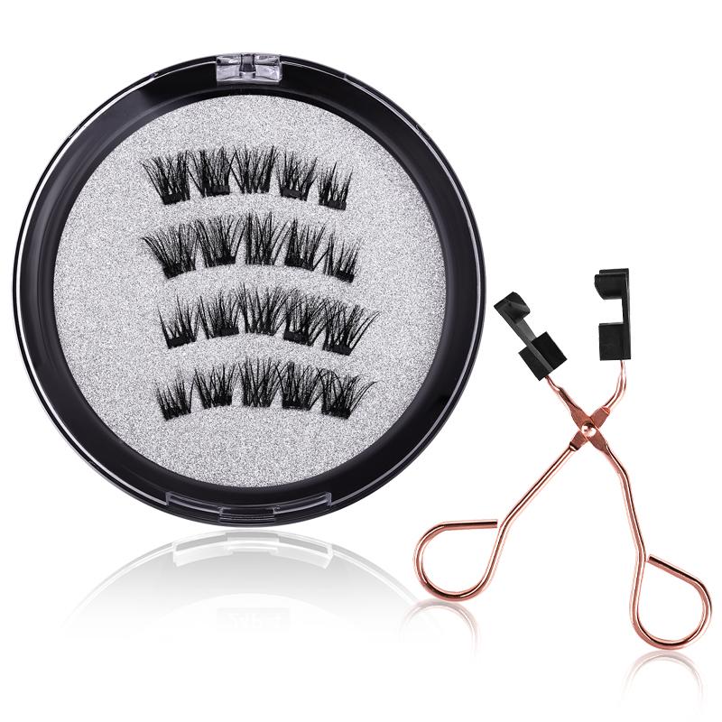 Best Selling Magnetic Lashes Natural Magnets 3d False Magnetic Lashes No Glue with Magnetic Lashes Clip