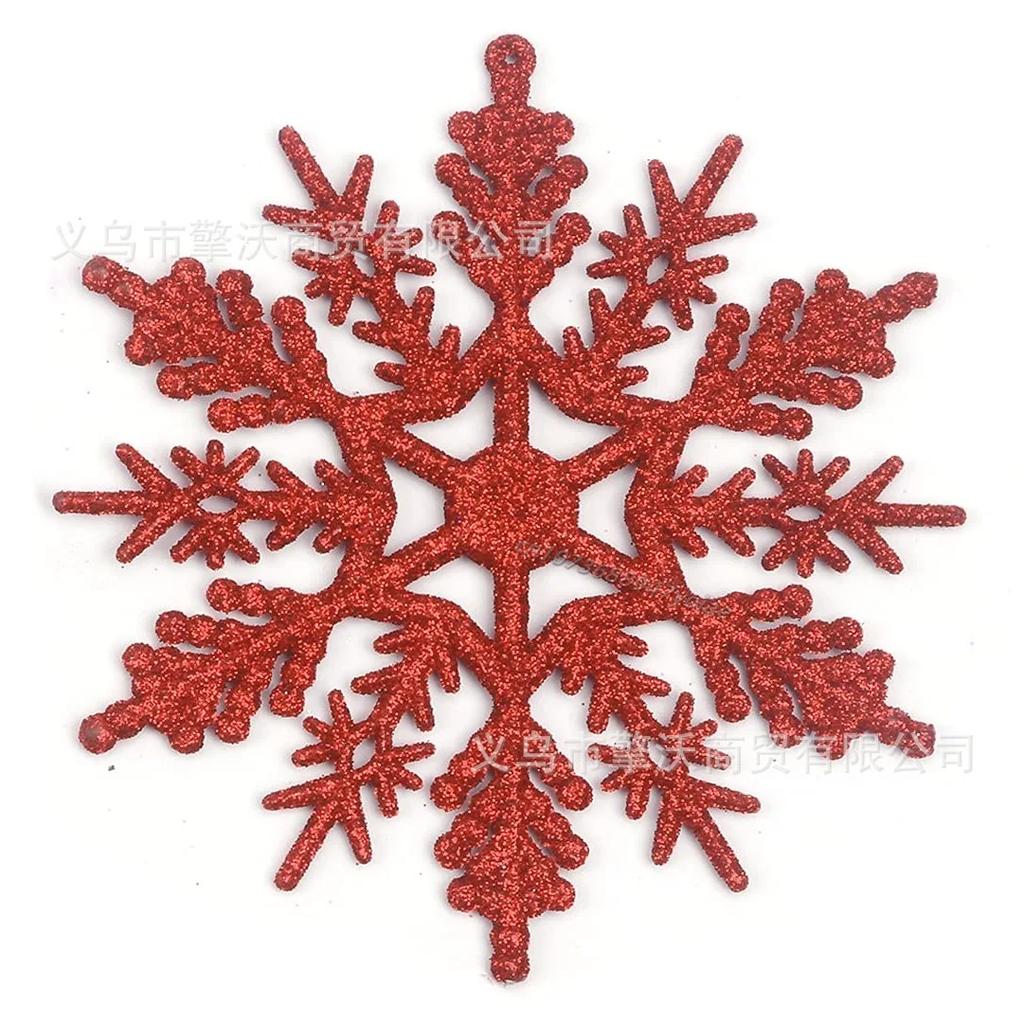 6/12pcs Simulation Snowflakes Christmas Tree Hanging Ornament Christmas Fake Snowflakes Winter Party Navidad New Year Decoration