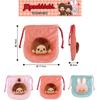 Unic Mascot Drawstring W175 X H190 X Monchhichi-chan Bag, Approx. D40mm, MC-0010GL