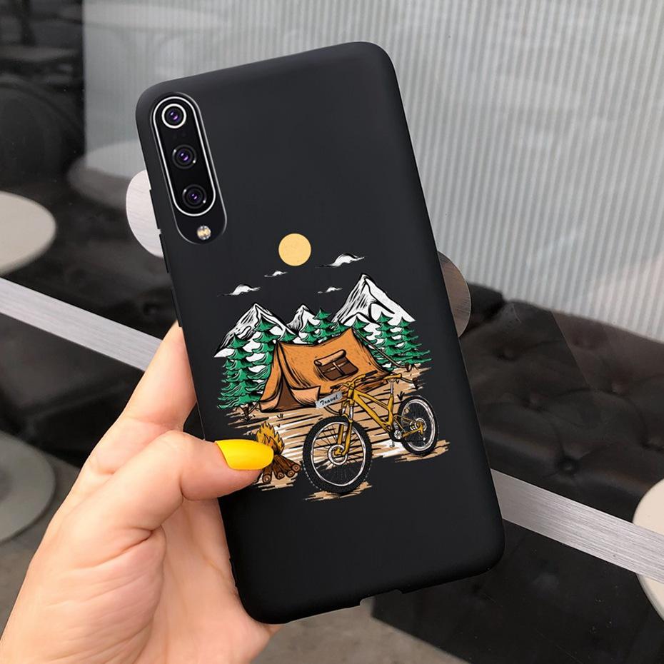 Phone Case For Xiaomi Mi 9 Lite Case Cute Silicone Back Cover For Xiaomi Mi 9 SE Mi9 9SE Mi9lite Phone Shell Soft TPU Bumper