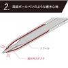Deff Premium Ballpoint Pen Refills - Charcoal Black
