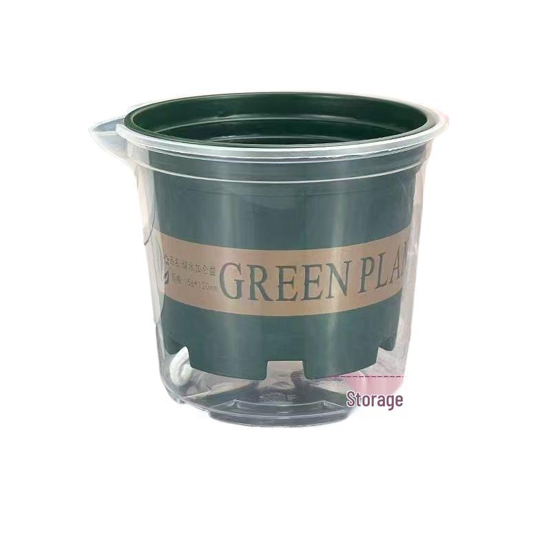Pothos Indoor Self-Watering Planter with Double-Layer Design and Transparent Reservoir