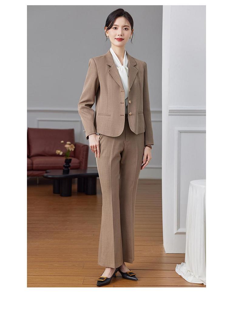 Women's Autumn 2024 Professional Suit Set – Short Blazer Jacket for Formal Work