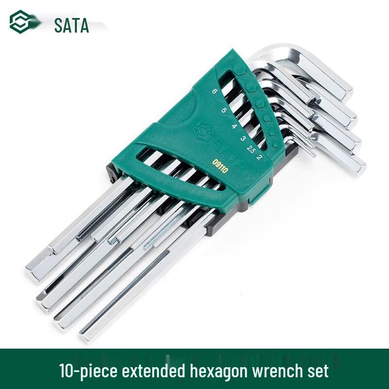 SATA 10-Piece Extra Long Hex Key Set