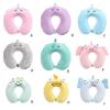Cuscino da Viaggio a Forma di U Cuscino in Memory Foam Animale Peluche Poggiatesta Supporto per il Collo