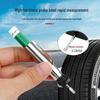 Tire Tread Depth Gauge: 0-25mm Measuring Ruler and Pen