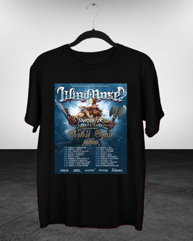 TOURSLAYER EUROPE Wind Rose Band Cotton T Shirt  Unisex T-Shirt S