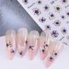 1 Stück 3D-Nagelsticker Blumenpflanzen Nailart-Abziehbilder Florales Blatt Frühling Slider Maniküre Dekor