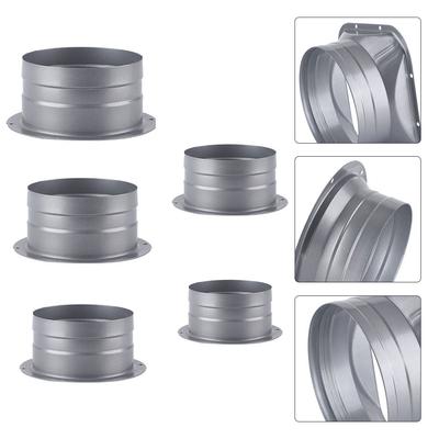 3-8inch Round Pipe Air Vent Flange Seat Metal Tube Air Ventilation Hose Connector Exhaust Duct Fitting Air System Vent Hardware