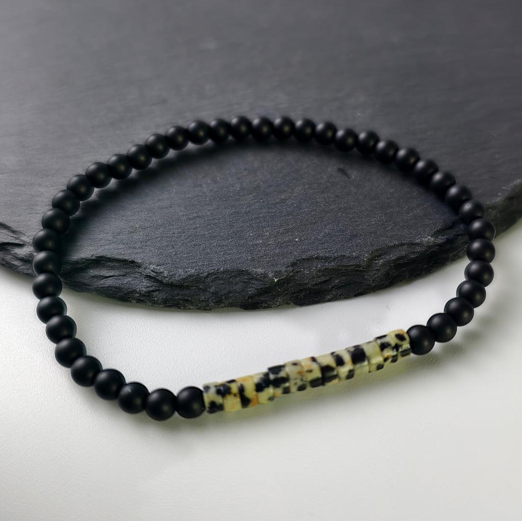 Minimalist 4mm Bead Bracelet Unisex Emperor Onyx Small Stone Braclet Meditation Yoga Strand Braslet Couple Brazalete Pulsera