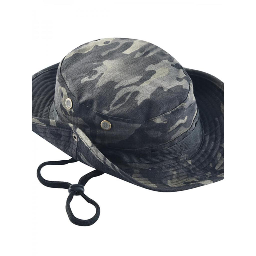 Men's Tactical Sun Protection Hat: Large Brim Outdoor Mountaineering, Fisherman & Cowboy Style, Foldable Bennie Hat.