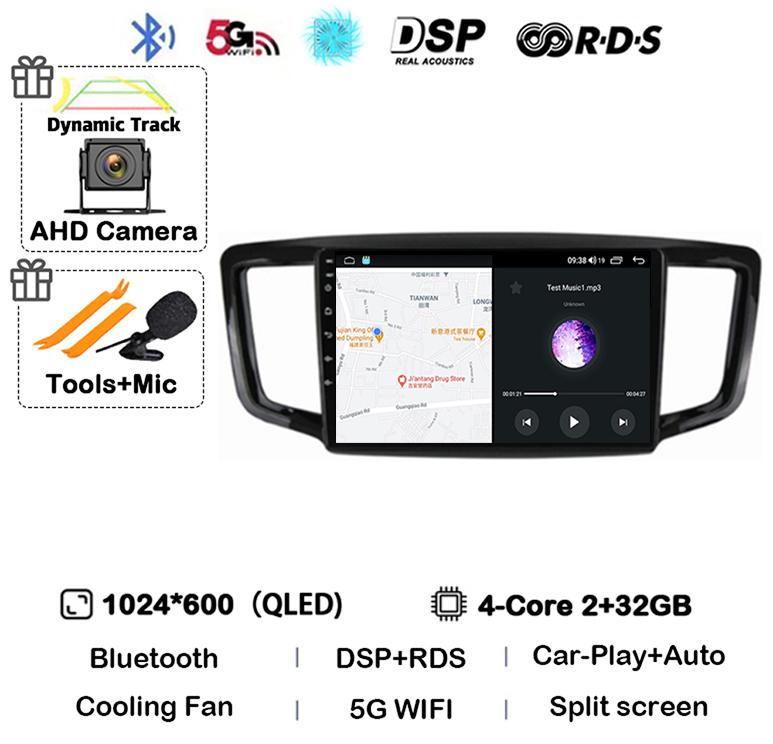 

Беспроводной Carplay Auto Android 14 для Honda Odyssey 5 RC 2013 2014 2015 2016 2017 2018 2019 Автомагнитола GPS Мультимедийный Видеоплеер