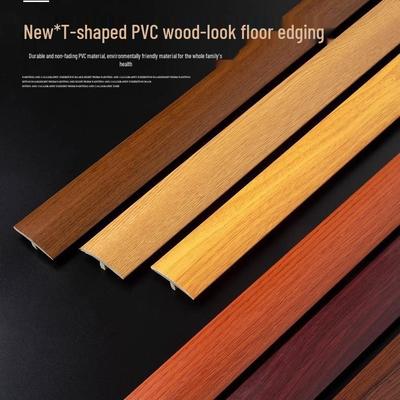 Self-Adhesive Wooden Floor Edge Trim: T-Shaped Threshold Transition Strip