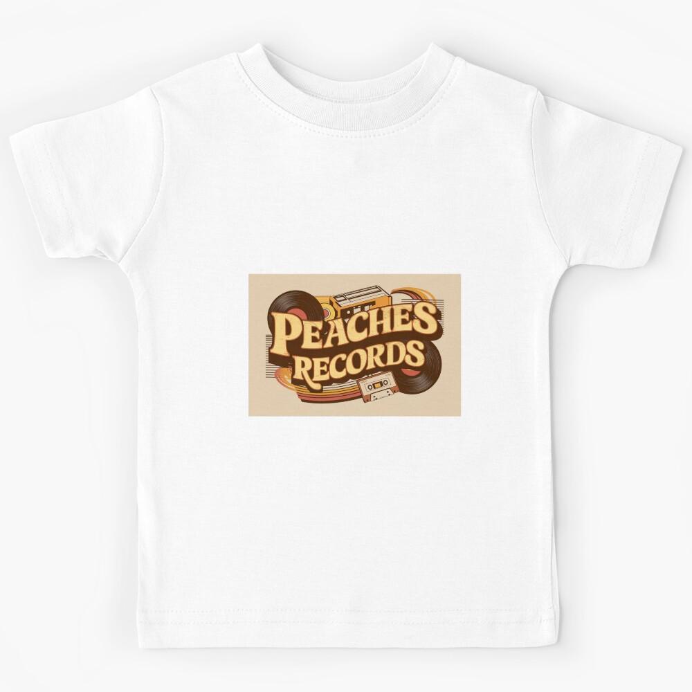 Retro Peaches Records T-Shirt: Vintage 70s Music Lover s Dream Kids T-Shirt 100