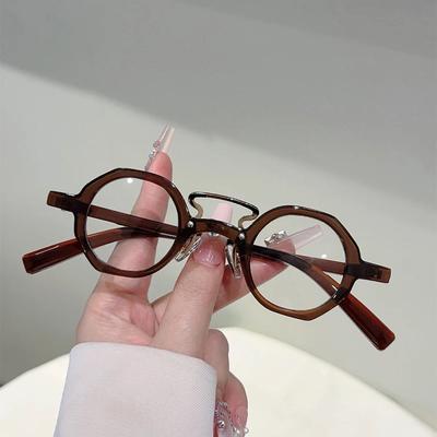 Vintage Round Glasses Men Fashion Punk Blue Light Blocking Optical Frames Women  New Trendy Brand Design Eyeglasses