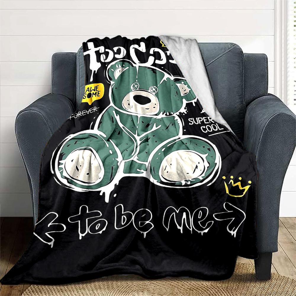 1pc Too Cool To Be Me Soft Flannel All Season Throw for Home, Office, Outdoor UseDurable Comfort Soft Warm Throw for Home