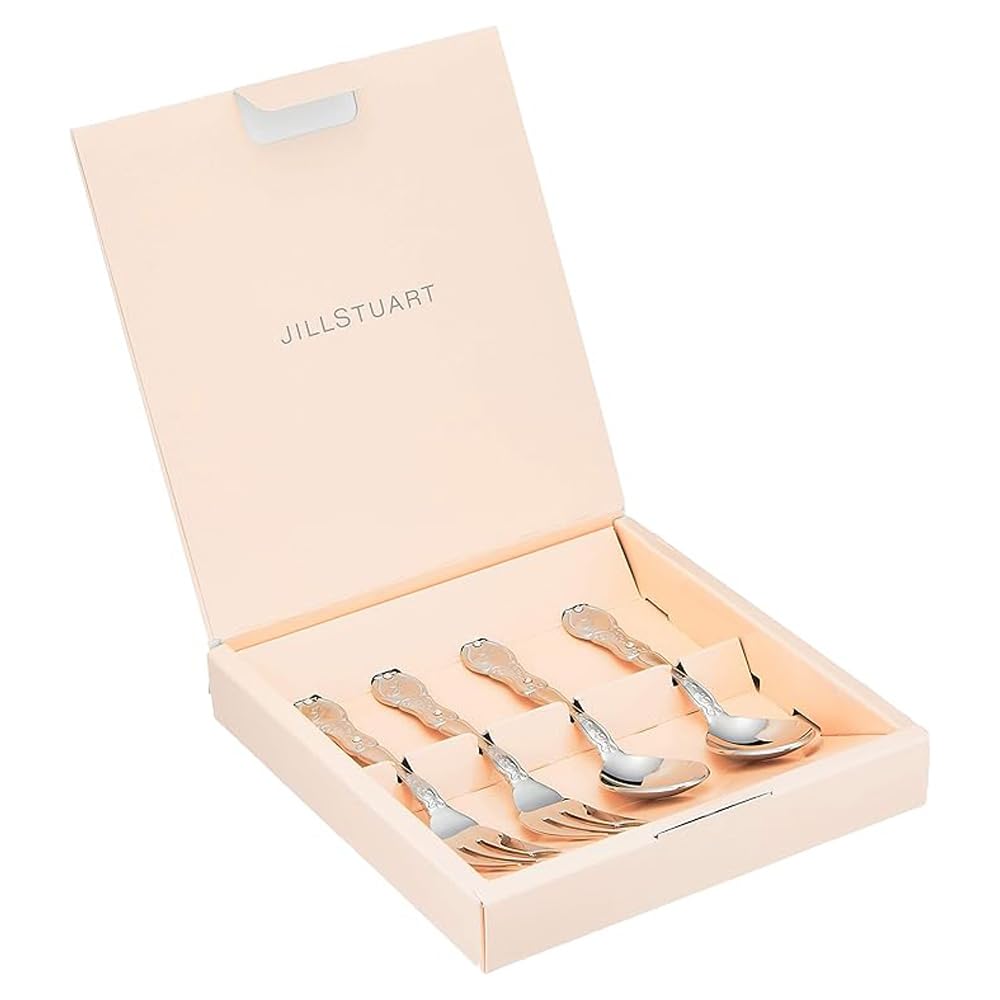 

Набор столовых приборов JILL STUART Милый и стильный Чайная ложка Десертная вилка Сделано в Японии Подарочная коробка SK600-10