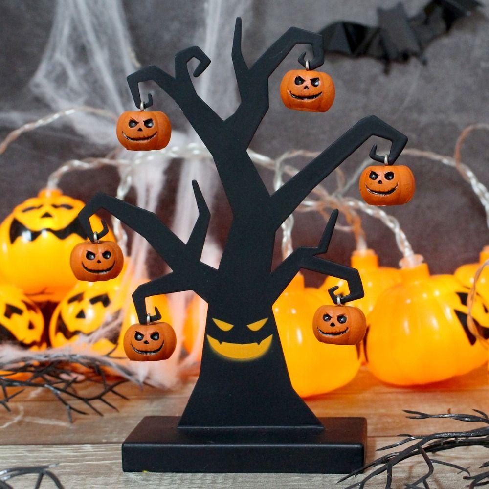 Funny Halloween Pumpkin Tree Prop Halloween Accessories Halloween Desktop Decoration  Party