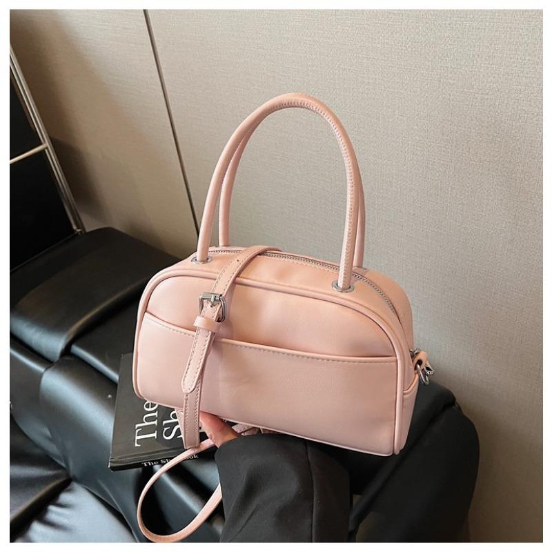 

Ранняя весна новая нишевая сумка с узором личи, модная универсальная ручная сумка, сумка-подушка, маленькая квадратная сумка розовый