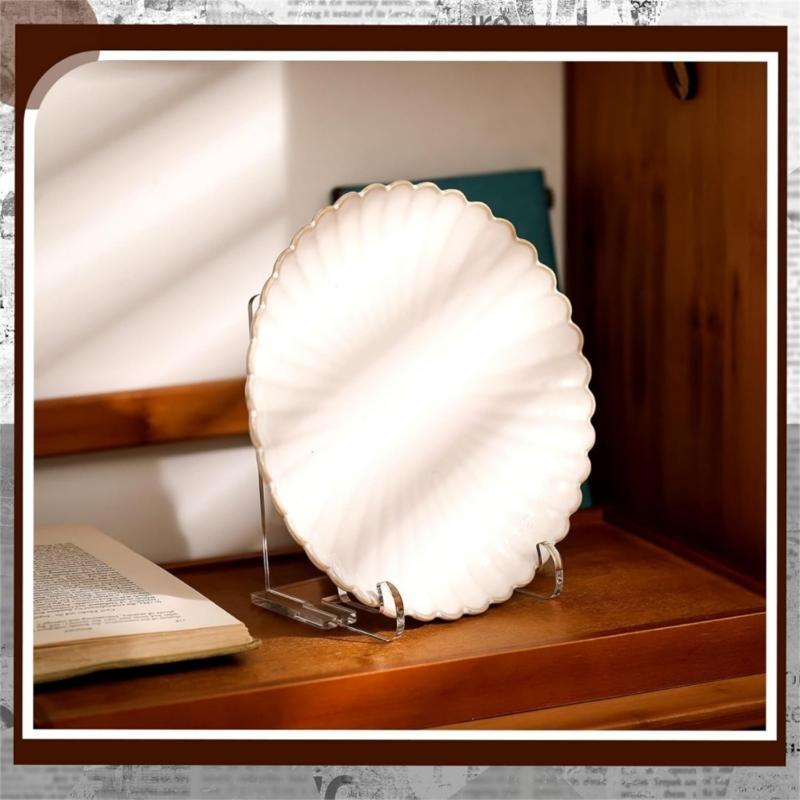 Clear Acrylics Easel Stand 5.9Inch Acrylics Display Stand for Decorative Plate Picture Frame Artwork Book Display Stand
