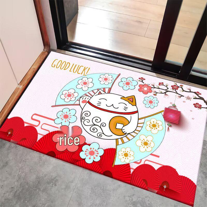 Cross Cartoon Anti-slip Water Absorbent Quick Dry Floor Mat for Bathroom & Entrance