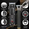 Professional Hair Clipper for Men - Cordless Rechargeable Barber Hair Trimmer Machine Electric Hair Clipper Haircut Grooming Kit