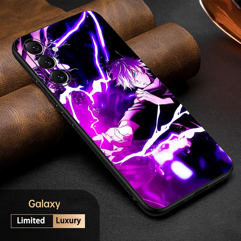 

Satoru gojo hot anime man design Phone Case For Samsung Galaxy S26 S25 S24 S23 S22 S21 Plus Ultra Note20 Soft Black Galaxy S25