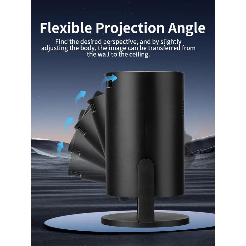 The New M5 Wireless WIFI Same Screen Mobile Phone Can Be Connected To TYPE-C Cable Power Bank Portable Projector