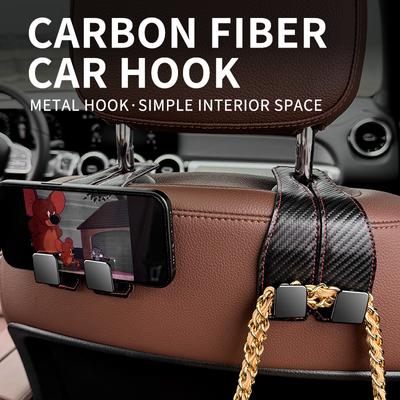 Universal Car Seat Headrest Hook Single/Double Hook For Auto Back Seat Storage Organizer Hanger Storage Holder For Handbag Purse