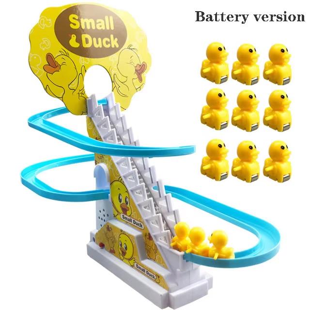 Non-Toxic Duck Climbing Stairs Musical Toys With Lights And Music For Children Birthday Gifts Ducklings Children Toys
