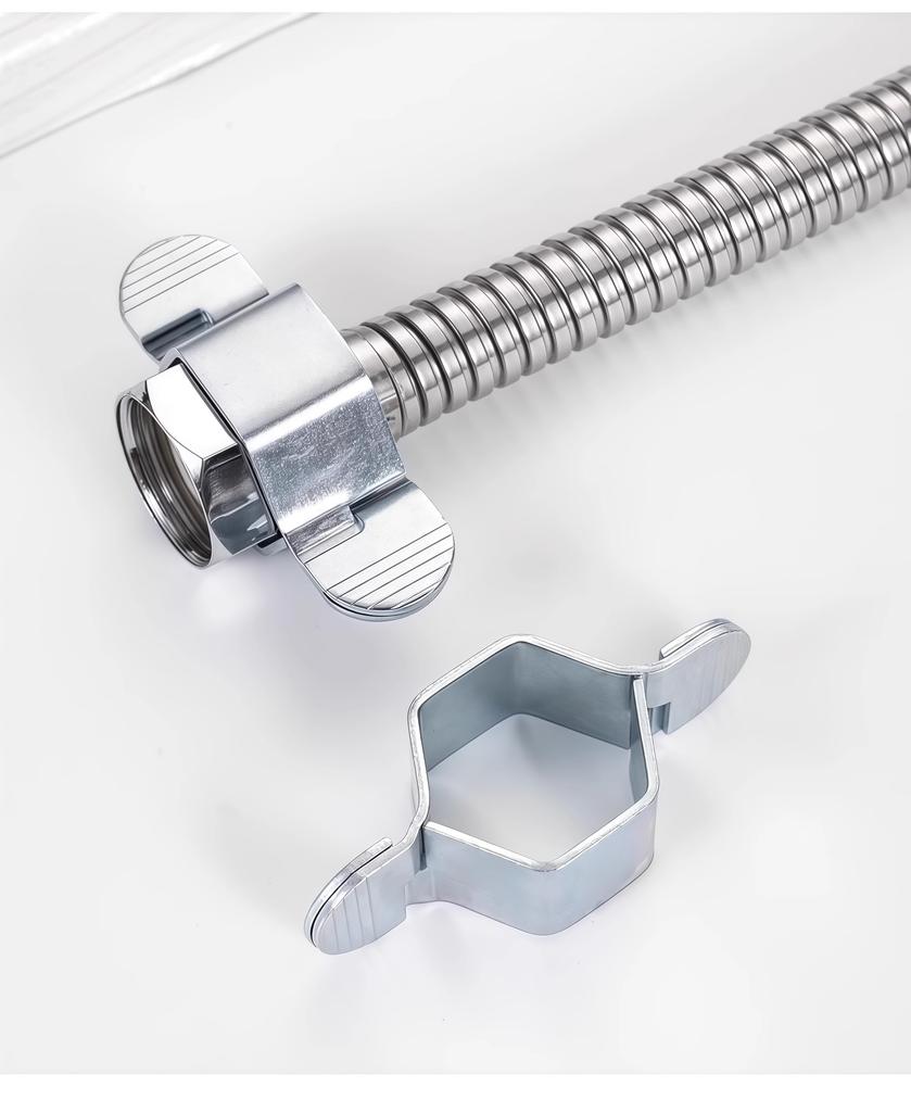 4-point Faucet Water Inlet Hose Wrench Bathroom Angle Valve Kitchen Sink Washbasin Water Pipe Nut Detachable Accessory