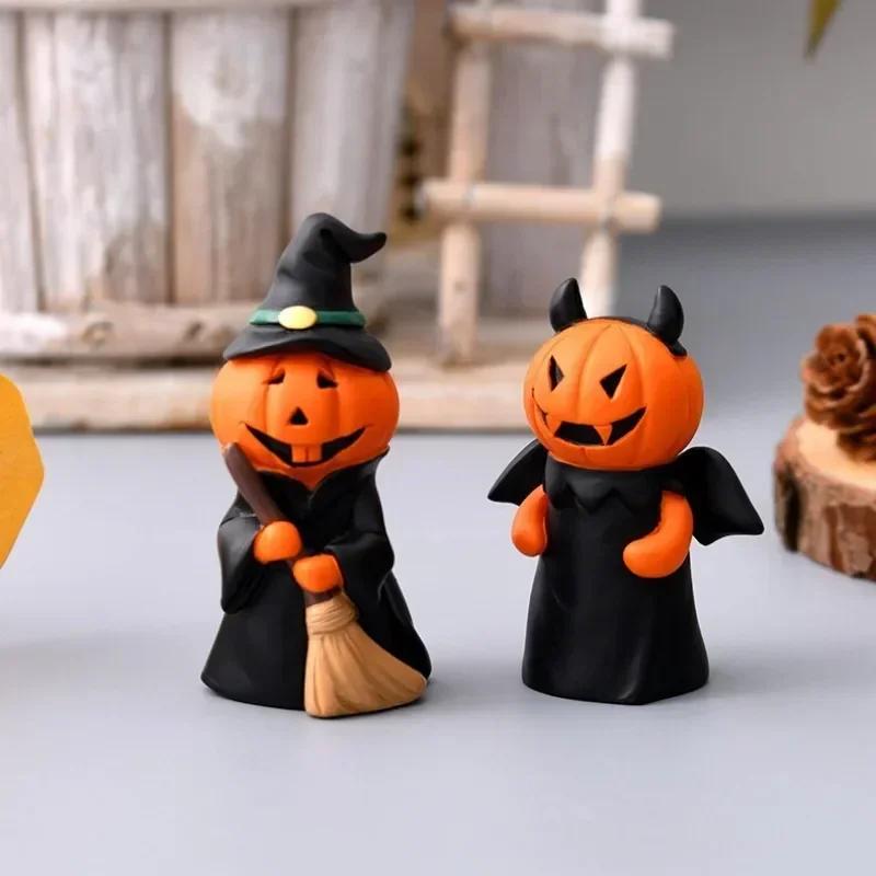 Halloween Decoration Pumpkin Holiday Party Cute Ghost Statue Room Decoration Table Decoration & Accessories