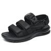 Fashion 2025 New Design Men Rome Sandals Leather Fashion Sandals Black Men Summer Shoes Comfortable Cushion Soft Gladiator Sandals