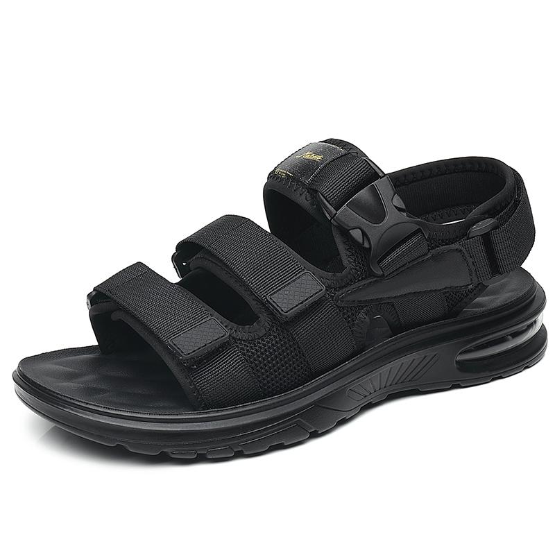 Fashion 2025 New Design Men Rome Sandals Leather Fashion Sandals Black Men Summer Shoes Comfortable Cushion Soft Gladiator Sandals