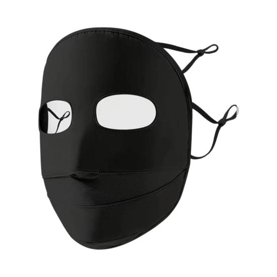 Soft Ice Silk Face Protection Breathable Holes Face Guard Full Face Shield Facekini