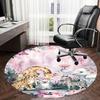 1PC Zoo Animal Non-Slip Floor Round carpet, Office, family, bedroom, Large Area Rug Indoor Rugs,  Durable PolyesterH0354