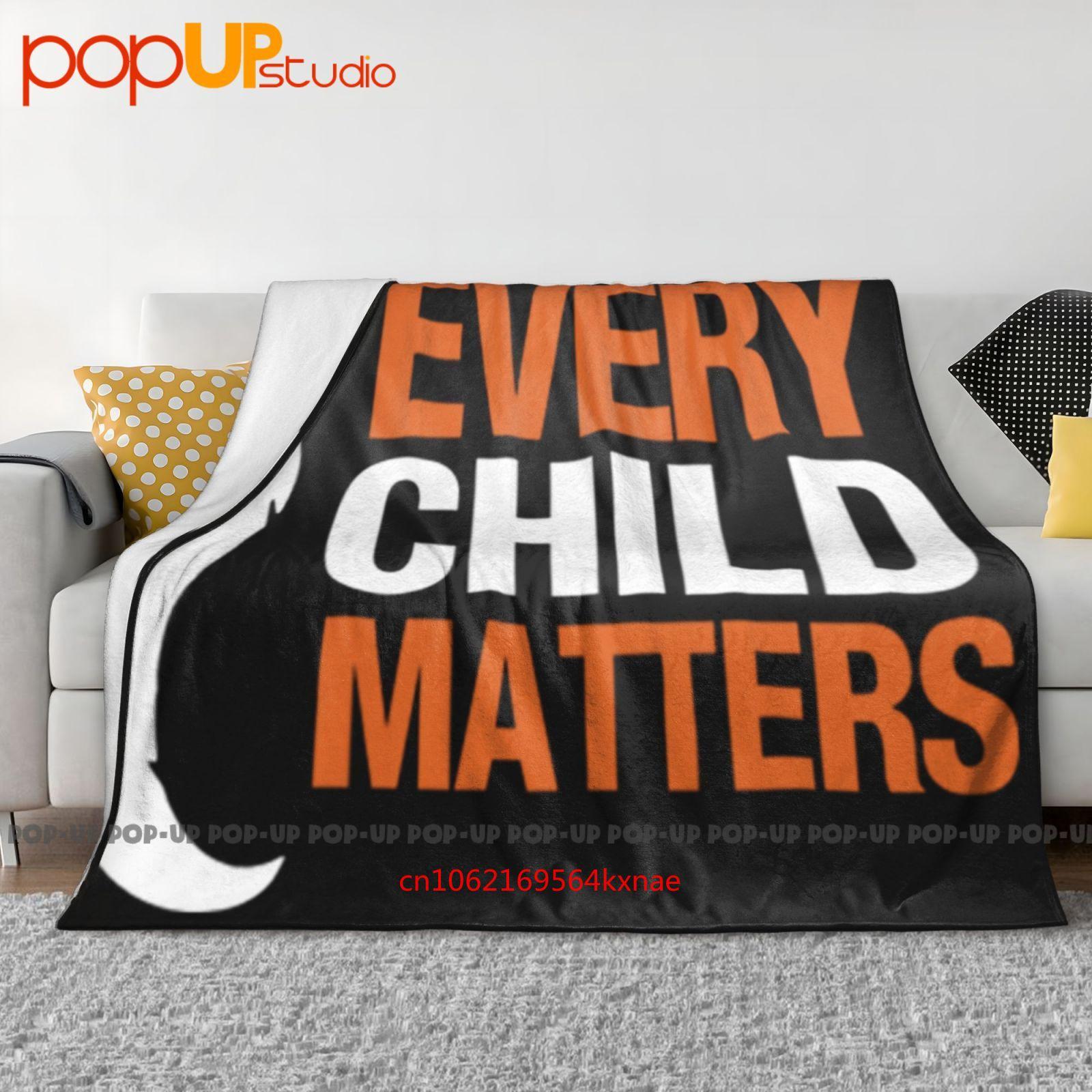 Every Child Matters Orange Ultra-Soft Blanket Quilt Winter Sofa Cover Bed Covers 30x40in