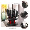 Salon Professional Hair Brush Set Hair Brush Comb Mirror Set Mirror Stand Holder Massage Comb