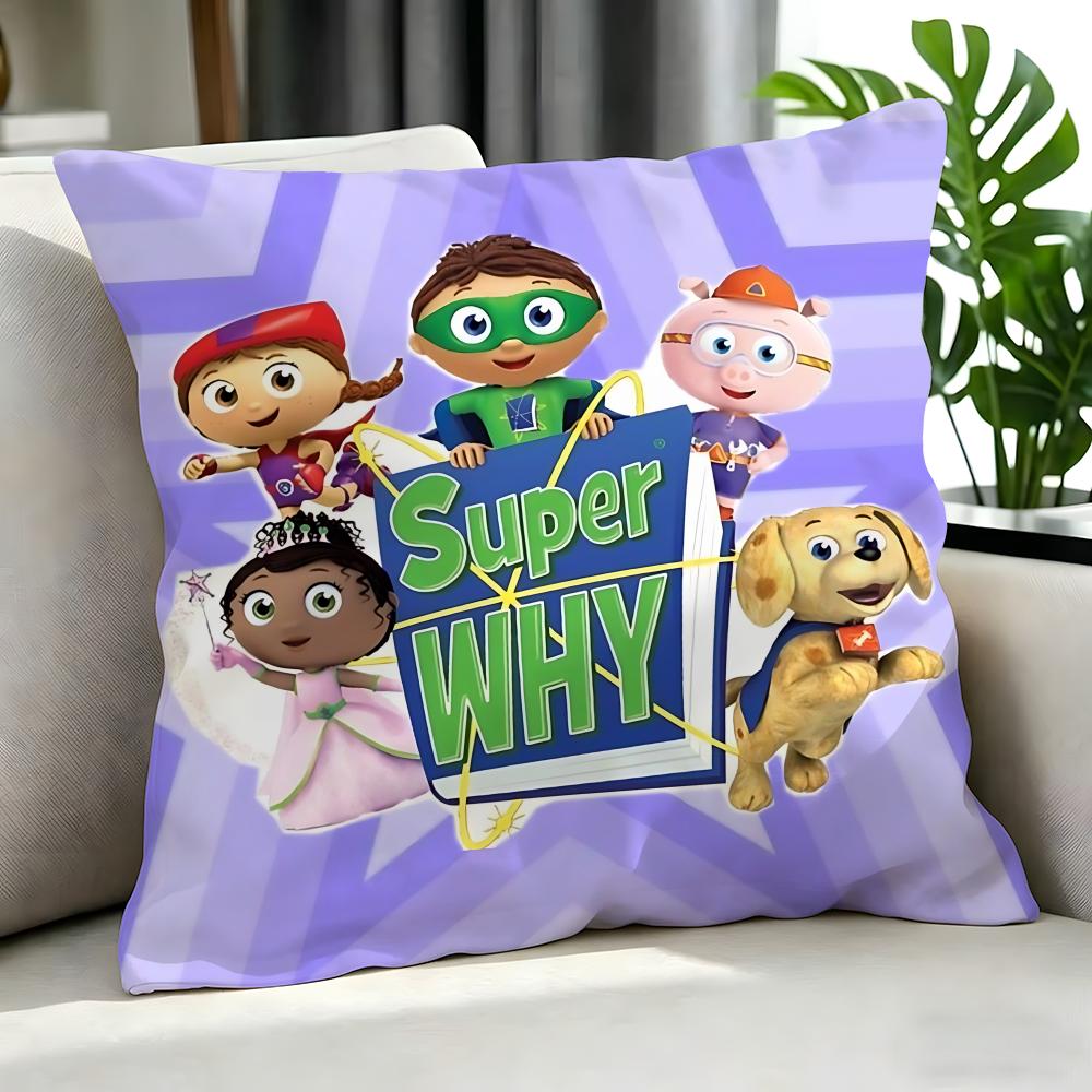 Cartoon SSuper WHYed Cushion Cover Cushion Cover Set Pcs x x x Pillowcase Decorative Sofa Home Decor