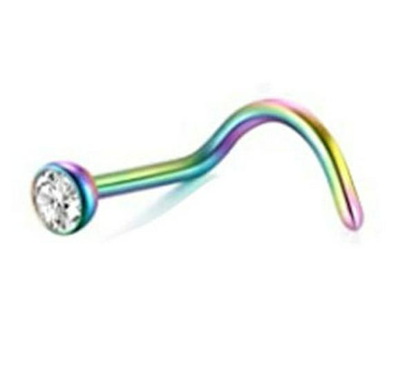 Stainless Steel Nose Ring - Stylish Nose Stud Piercing Jewelry