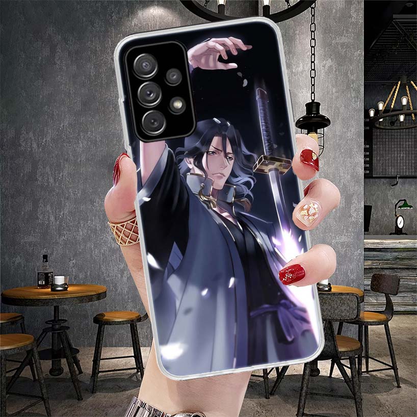 

Bleach Kuchiki Byakuya Soft Phone Case For Samsung Galaxy A12 A22 A32 A52 A72 A02S A51 A50S A71 A70 A31 A20S Note 20 Ultra S10 A Samsung A52S 5G
