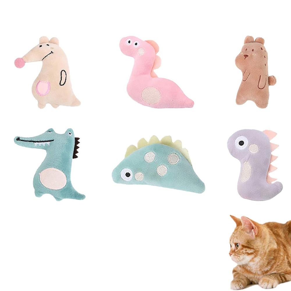 

Интерактивная пищащая игрушка для прорезывания зубов, забавная жевательная игрушка, подушечки с кошачьей мятой, шуршащие игрушки для кошек, игрушки для зубов собак grey dinosaur