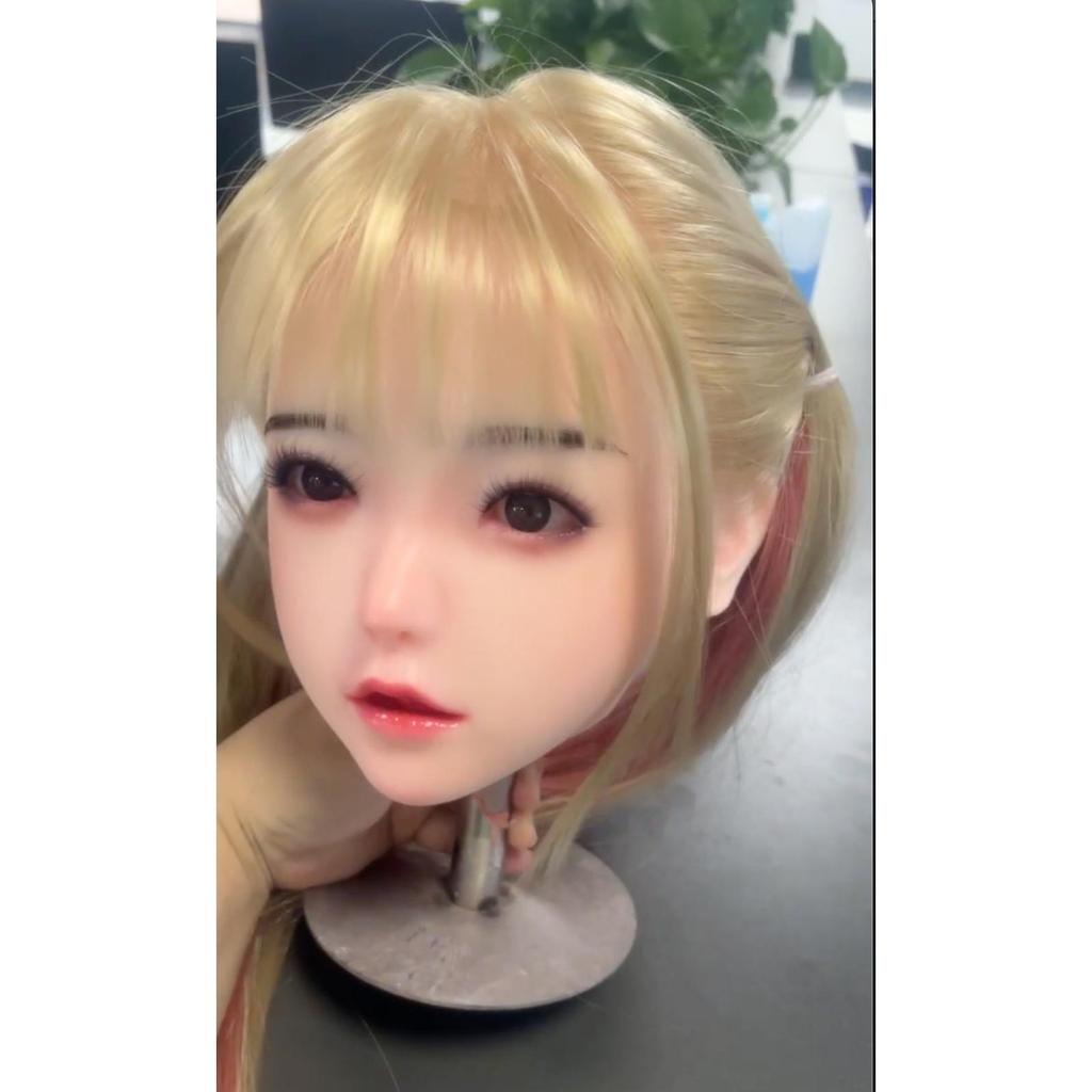 100% Silicone Head Standard Wig Suitable for 130-180CM Sex Doll Body 2 Connection Methods GJ-016