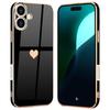 Protective Case - BOOLING - iPhone 16 - Shockproof - Ultra Slim - Heart Pattern