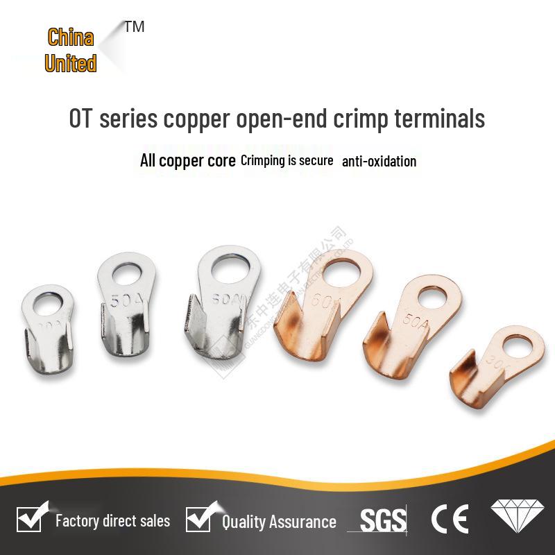 Tin-Plated OT Copper Quick Connect Crimp Terminal