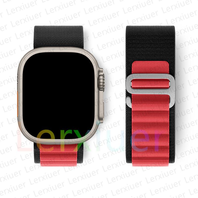 Ремешок Alpine Loop Для Apple watch band 44мм 40мм 49мм 45мм 41мм 42мм 46мм браслет correa iWatch series 7 se 8 9 ultra 2 3 10 11 S10-46 42 44 45 49mm