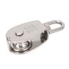 Marine Pulley Stainless Steel Lifting Single Pulley Block Wire Rope Hanging Towing Wheel for Sailboats Yachts Ship