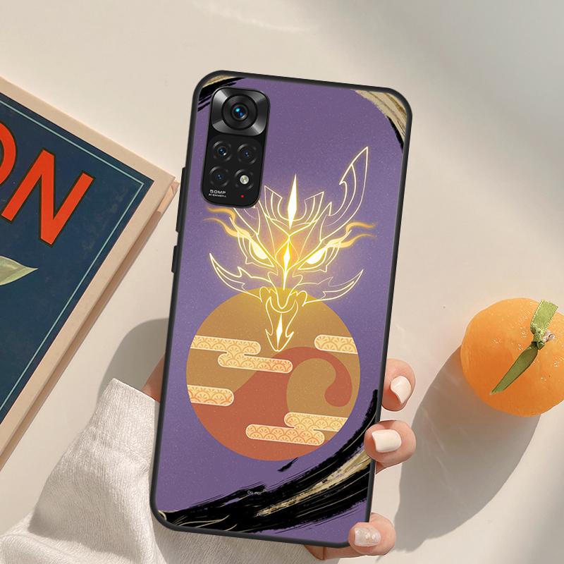 Genshin Impact Arataki Itto Case For Xiaomi Redmi Note 10 11 8 9 12 Pro Redmi Note 12S 11S 10S 9S 9C 10C 10A 12C Coque