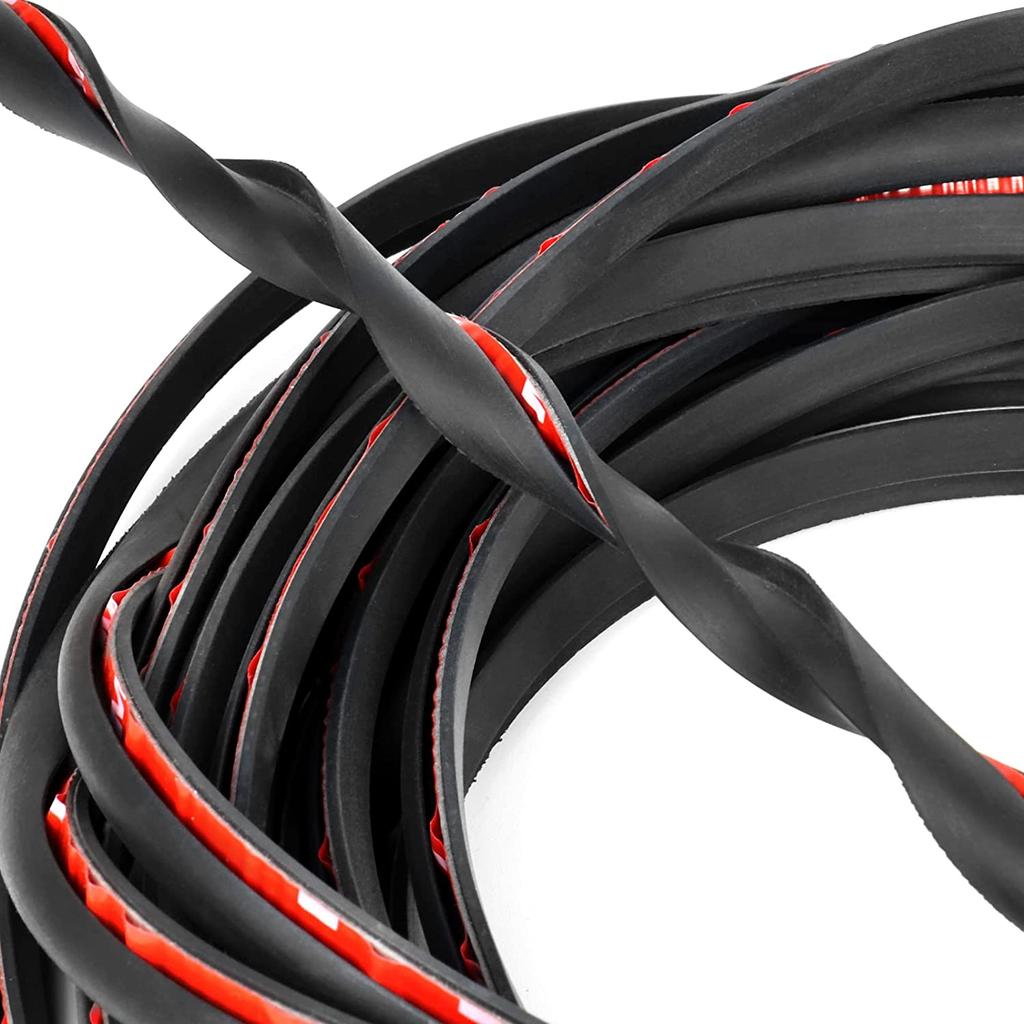9 Meter Self-Adhesive Tire Lip Trim Strip Auto Tyre Eyebrow for Car And Pickup Wheel Wells Fender Flare Rubber Seal Protection