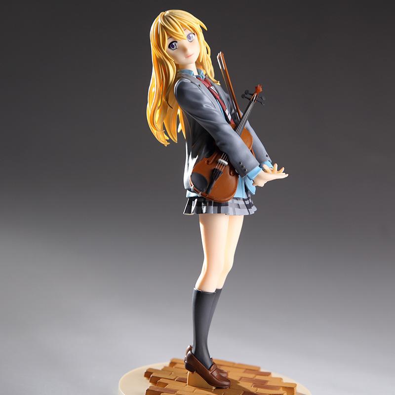 Anime Miyazono Kaori Figure Your Lie In April School Uniform Jk Dress Up Model Toy Gift Action Figure Collection Ornament Pvc
